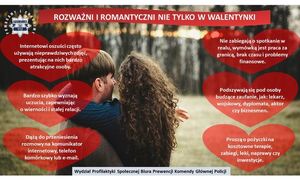 kobieta z mężczyzną a po bokach porady policjantów